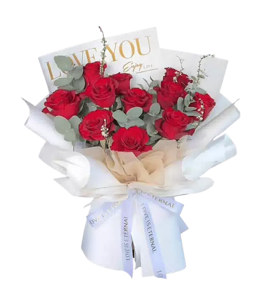 Bó Hoa Hồng Đỏ Lời Yêu