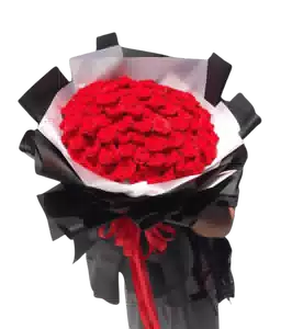 Bó Hoa Hồng Đỏ Tròn Sang Trọng