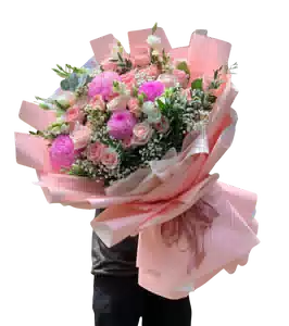 Bó Hoa Hồng Phấn Dịu Dàng