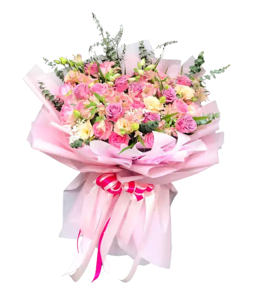 Bó Hoa Hồng Phấn Ngọt Ngào