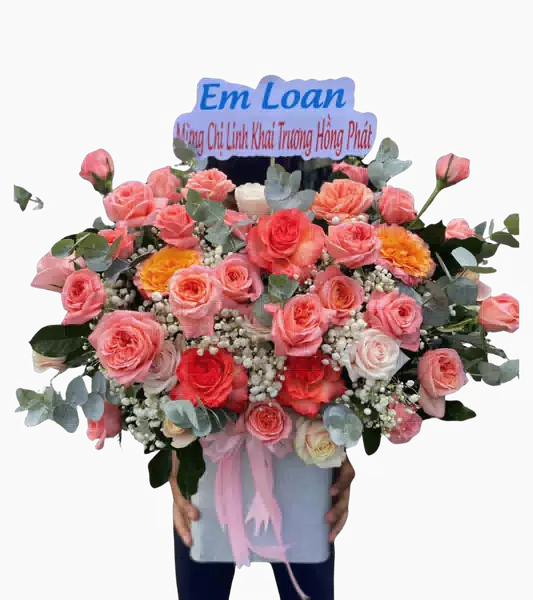 Hộp Hoa Hồng San Hô 0067