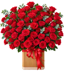 Hộp Hoa Hồng Tông Đỏ