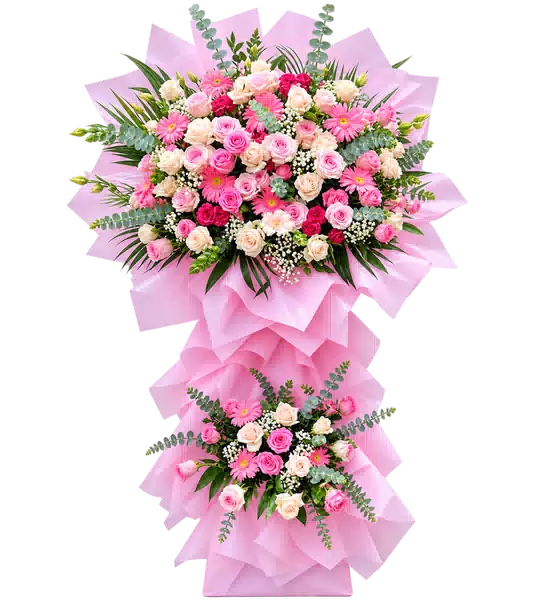 Kệ Hoa Hai Tầng Hồng Tông Hồng