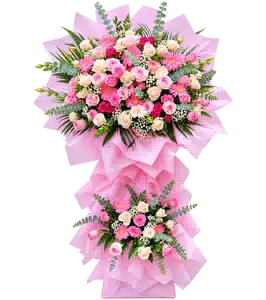 Kệ Hoa Hai Tầng Hồng Tông Hồng
