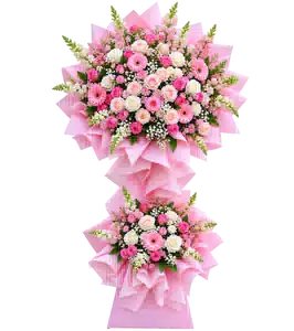 Kệ Hoa Hai Tầng Hồng Tông Hồng
