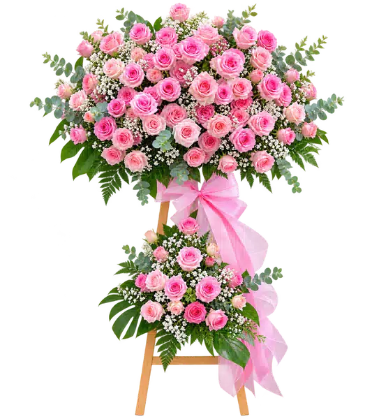 Kệ Hoa Hai Tầng Hồng Tông Hồng