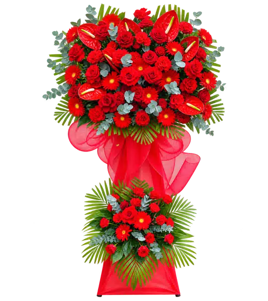 Kệ Hoa Hồng Môn Tông Đỏ