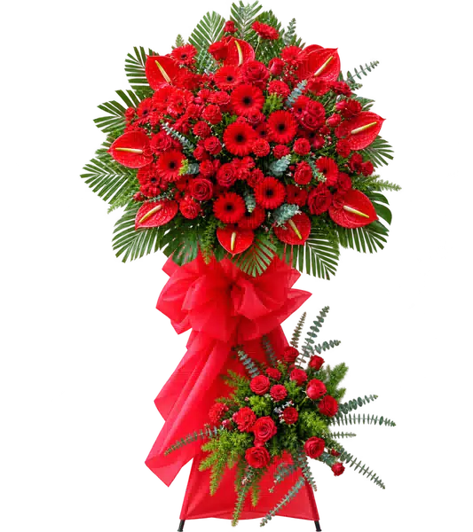 Kệ Hoa Hồng Môn Tông Đỏ