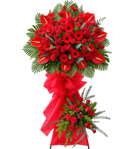 Kệ Hoa Hồng Môn Tông Đỏ