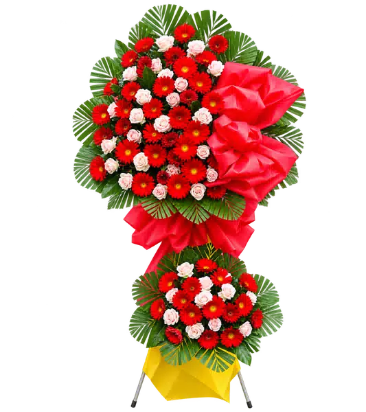 Kệ Hoa Hồng Môn Tông Đỏ Vàng