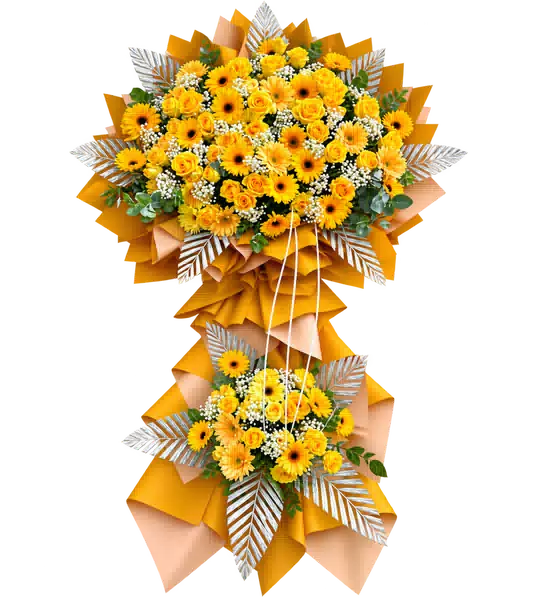 Kệ Hoa Hướng Dương Tông Cam Vàng
