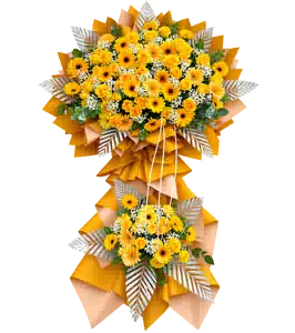 Kệ Hoa Hướng Dương Tông Cam Vàng