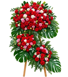 Kệ Hoa Khai Trương Tông Đỏ