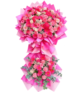 Kệ Hoa Khai Trương Tông Hồng Đỏ