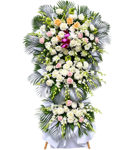 Kệ Hoa Viếng Tím Hồng