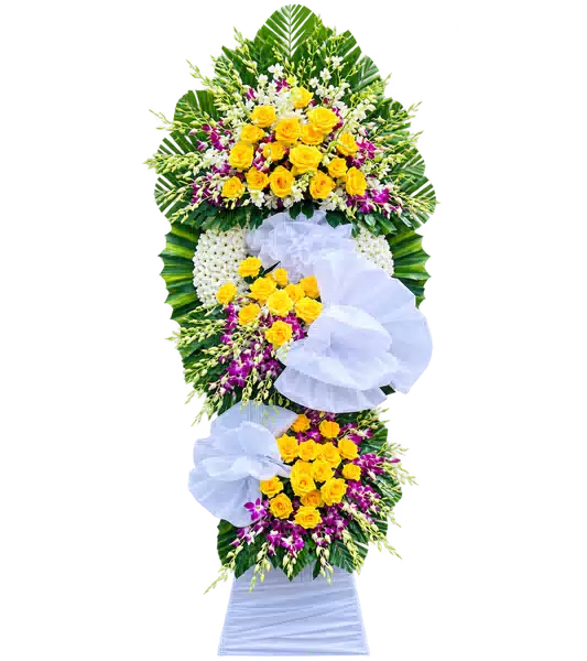 Kệ Hoa Viếng Tím Hồng