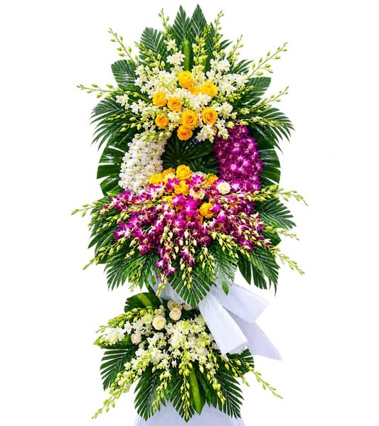 Kệ Hoa Viếng Tím Hồng
