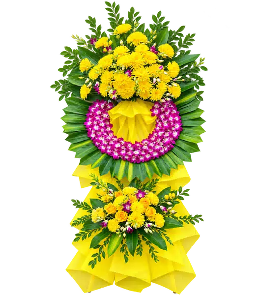 Kệ Hoa Viếng Tím Hồng