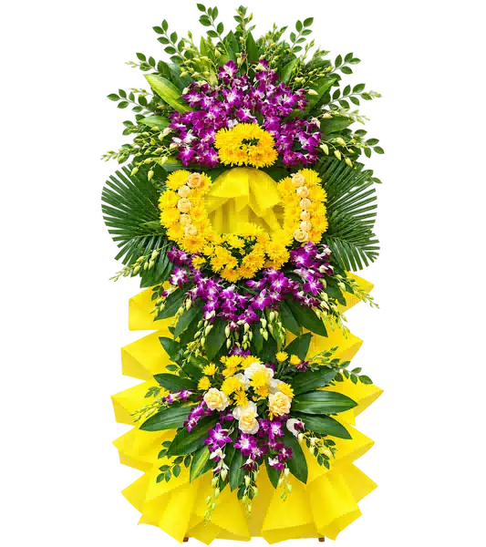 Kệ Hoa Viếng Tím Hồng