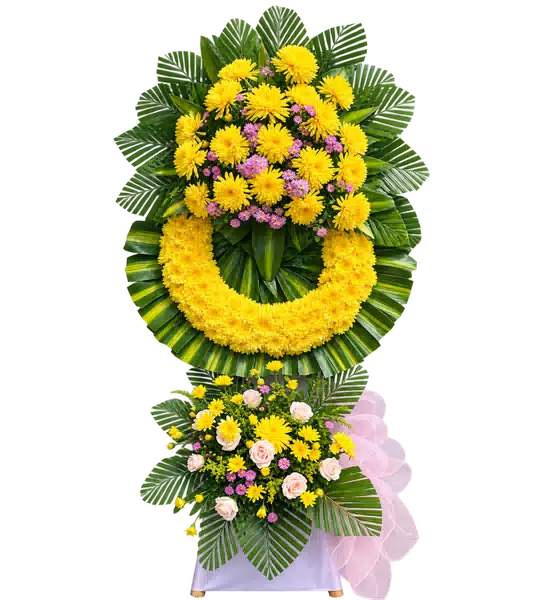 Kệ Hoa Viếng Tím Hồng