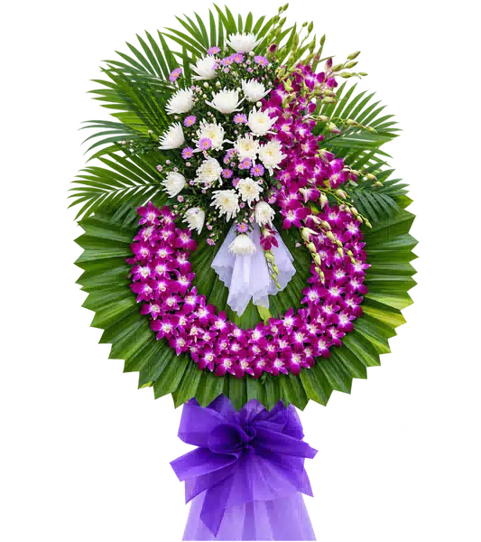 Kệ Hoa Viếng Tím Hồng