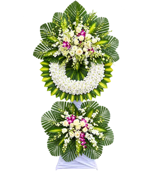Kệ Hoa Viếng Tím Hồng