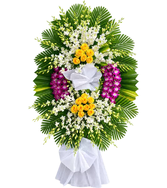 Kệ Hoa Viếng Tím Hồng