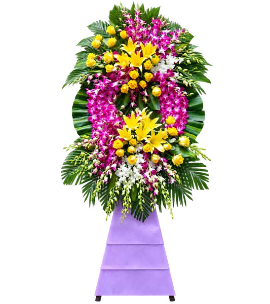 Kệ Hoa Viếng Tím Hồng