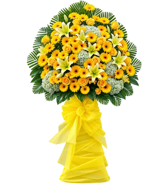 Lẵng Hoa Hướng Dương Tông Vàng
