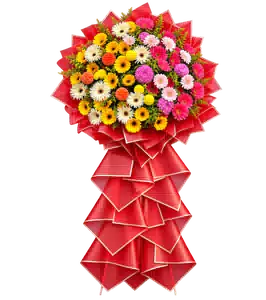 Lẵng Hoa Khai Trương Tông Đỏ